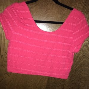 Coral crop top